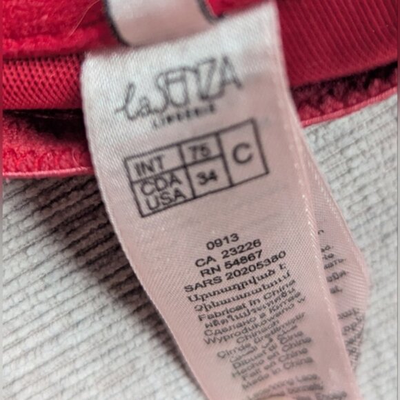 La SENZA Red and Black Lace Bra - Picture 2 of 2